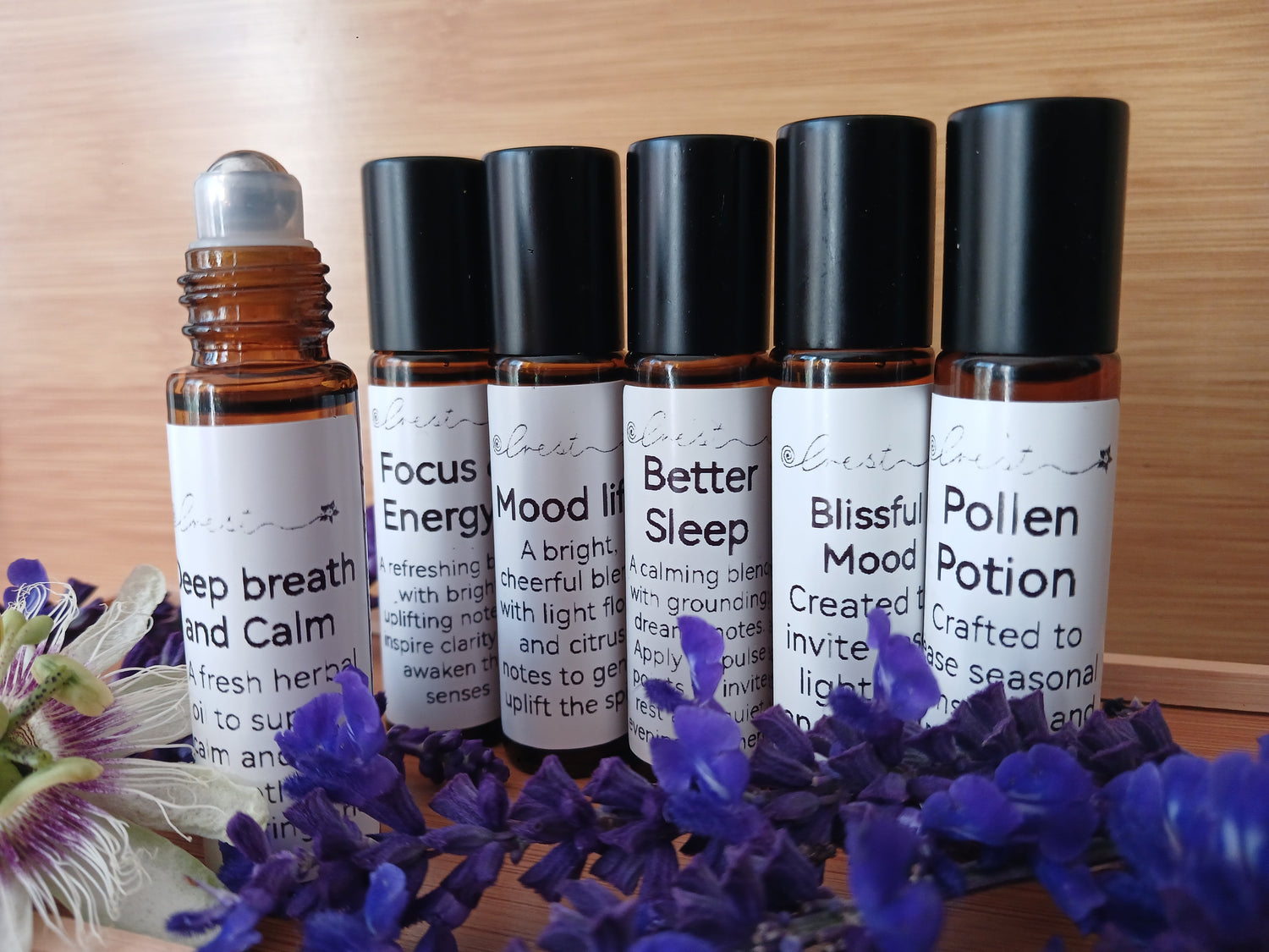 Crest Mood Touch essential oil roll-ons collection with natural aromatherapy blends for calm, sleep, focus, mood and seasonal support