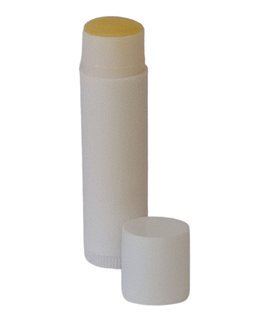 Natural lip balm in a 10ml tube made with calendula, sweet almond oil, and peppermint essential oil, available in  beeswax formula.